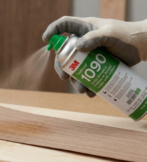 3M Spray Adhesive 1090 in use