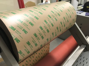 3M Transfer Tape - 468 (0.13mm thick) can be used for laminating on a variety of different plastics & laser cutting