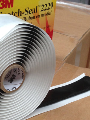 Scotch Seal 2229 Mastic Tape. We supply rolls 96mm wide & 25mm wide