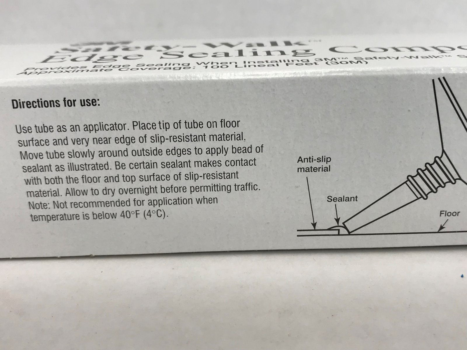 3M Safety Tape Edge Sealing Compound is easy to apply