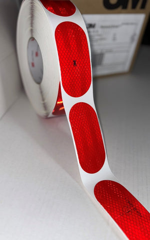 Each reflective piece (segment) is 106mm x 50mm.
Order 3M segmented reflective tape online here.