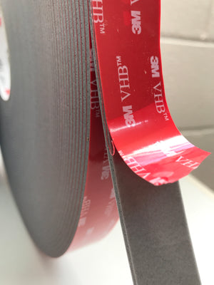 3M Very High Bond Tape - Grey - 2mm thick recommended for External Wall Cladding