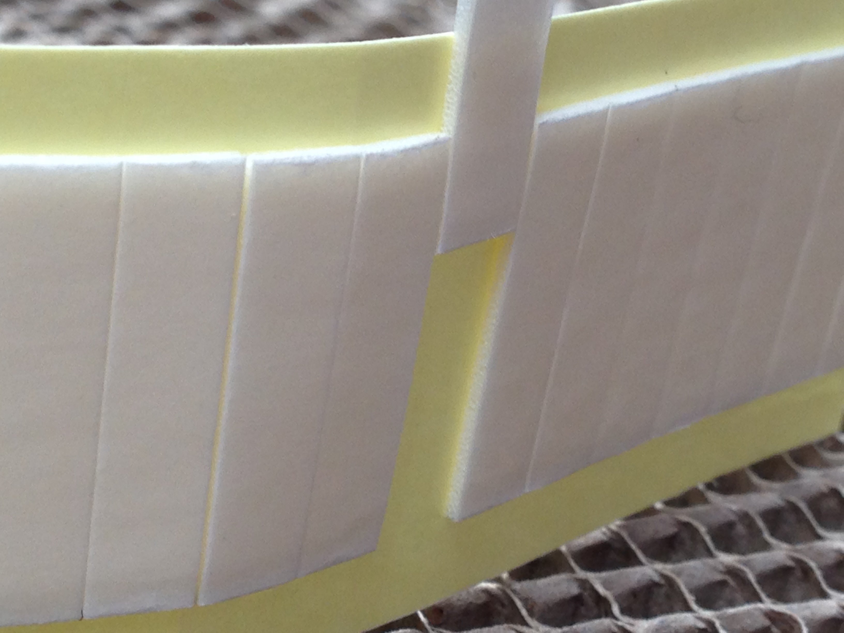 5mm x 20mm die cut foam tape kiss cut onto a roll