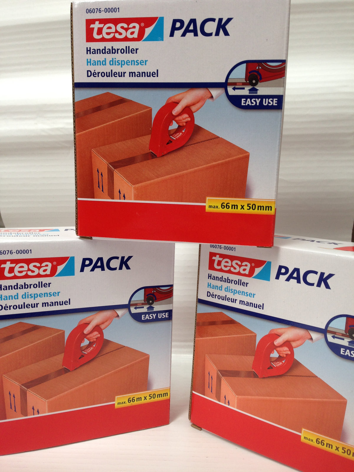 Teardrop "Tape Guns" enclose your roll of tape. Easy way to seal / tape cartons up !