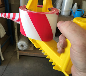 nicks or cuts on your hands from un-rolling Safety / Barrier tapes ?
Then