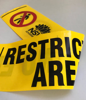 We supply Illegal Dumping Under Investigation Custom Print Barrier Tape To councils & other Government Authorities throughout Australia