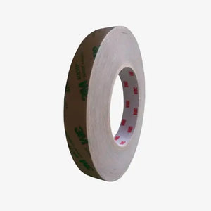 A roll of custom cut 3M 468 - double-sided transfer tape.