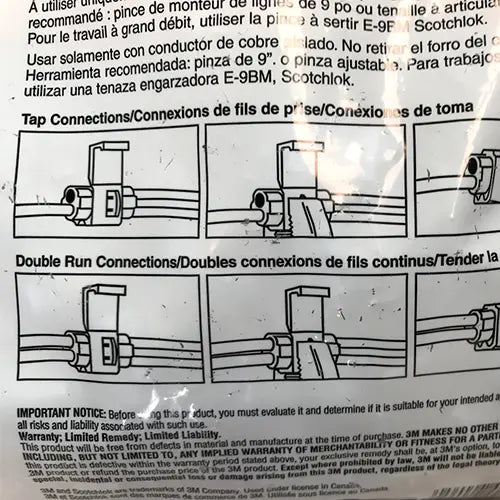 Instructions on how to use Scotchlok 560 Connectors
