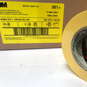 Order 48mm wide Yellow Masking Tape - 3M 301+ Online Here for Australia Wide Delivery