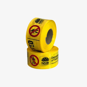 Let Us look after all of YOUR Custom Printing of Plastic Barrier Tape
