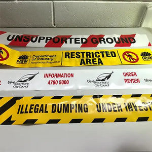 Restricted Area Custom Print Barrier Tape