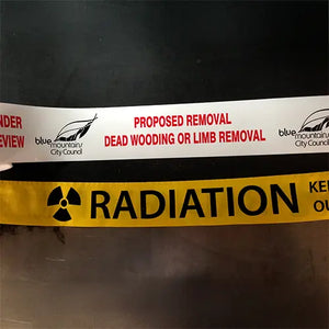 We supply Custom Print & Custom Size Barrier Tape throughout Australia