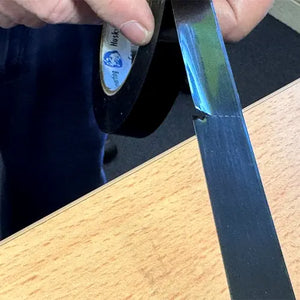 Perforated Bundling Tape enables the user to just snap the tape off at the set length eliminating the use of a knife