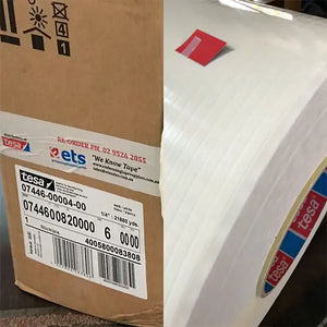 Tesa 7446 Easy Tear Tape is available in bobbin wound rolls - 6mm x 20,000mtr