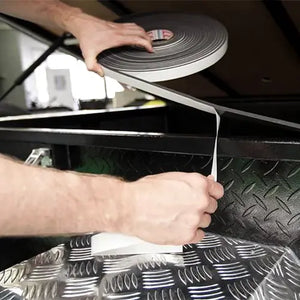 Tesa 66703 is a 3.2mm thick EPDM Foam Tape. At 3.2mm thick, this tape is well constructed to stand the test of time under harsh conditions, as opposed to inferior brands that usually wear out or disintegrate being this thin.