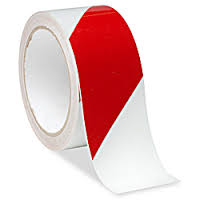 We supply Red/White Diagonally Striped Reflective Tape in standard sizes as well as custom sizing