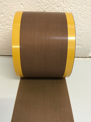 leaving a non-adhesive free area in the middle.