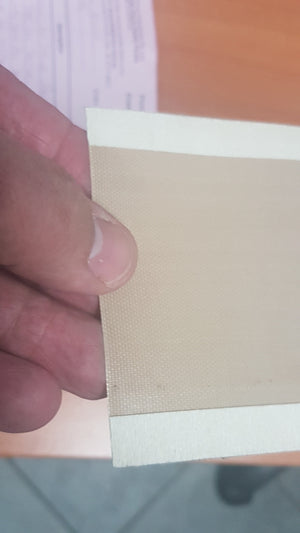 Teflon Adhesive Edged Zone Tape has custom sized strips of adhesive on the outer edges