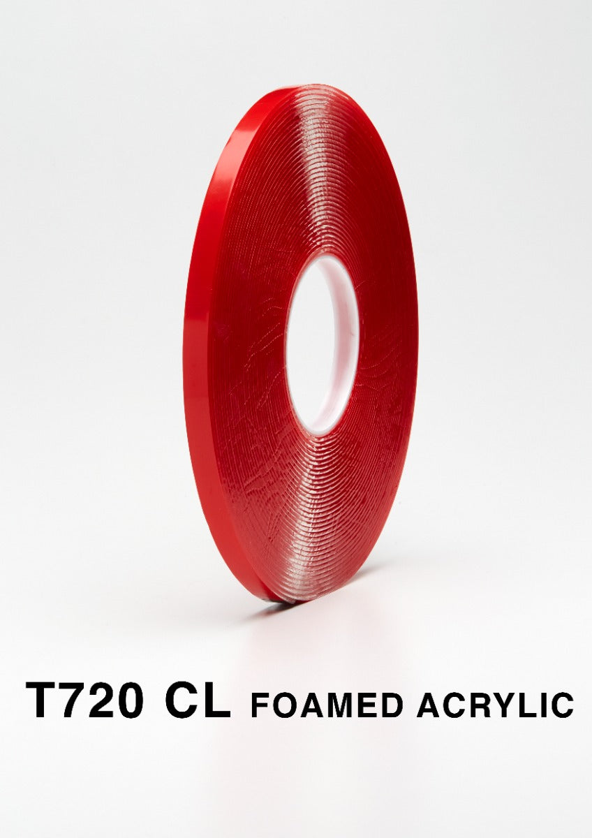 Where can i find a 2mm thick clear VHB - double sided tape from ?
Here ! We supply Tenacious T720 High Bond Double Sided Tape - Clear in 2mm thickness