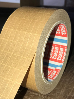 Benefits of using this Tape as opposed to Water Activated Paper Tape include;
No special water activated tape dispenser is required.(No set up) Standard tape guns & teardrop dispensers can be used.
No water