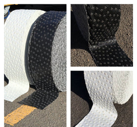 What product will temporarily cover traffic lines, lanes & road markings while road works are carried out ?