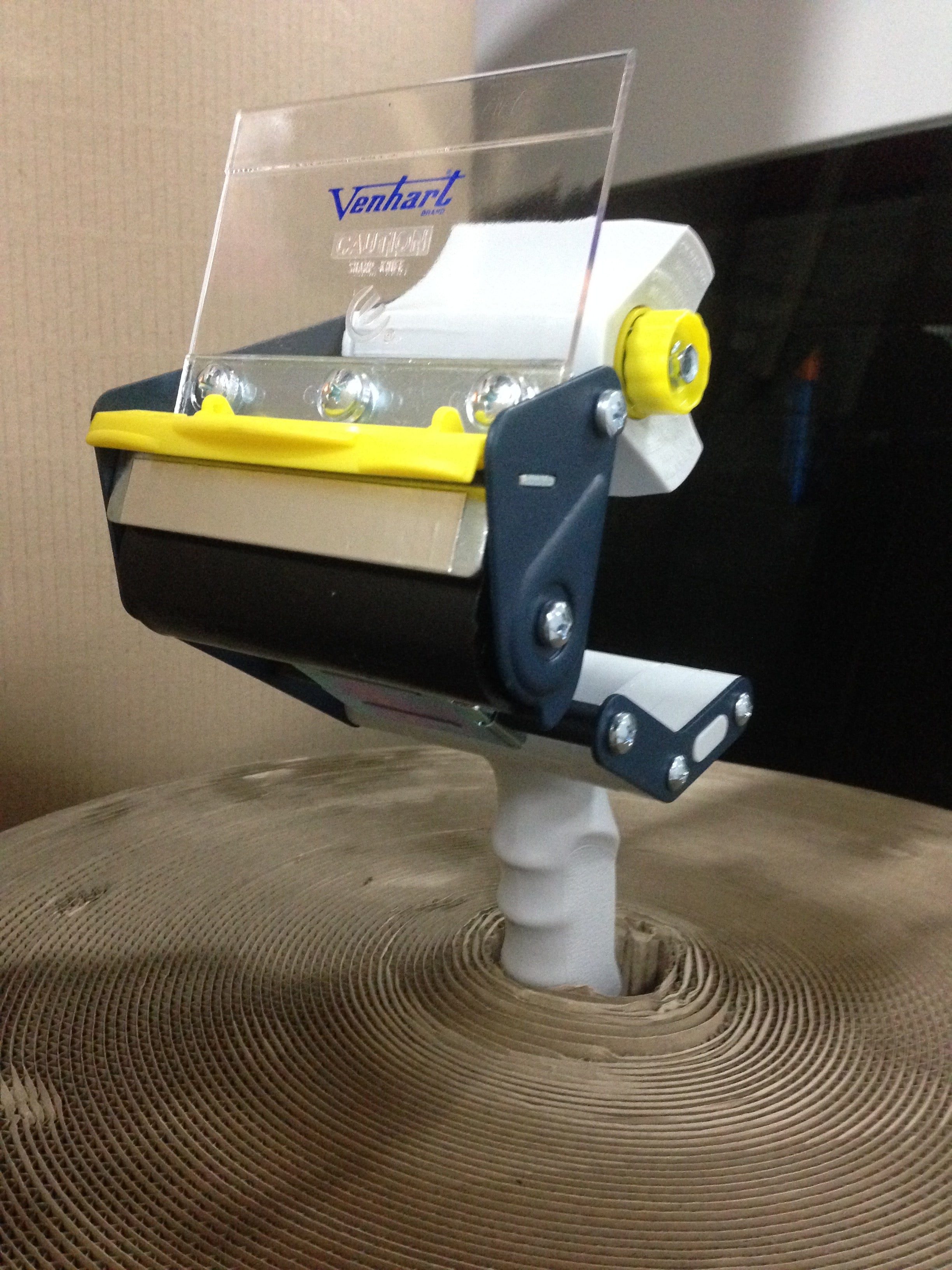 We have 100mm wide Pistolgrip Tape Dispensers to suit Tape up to 100mm in width. Order Online Here