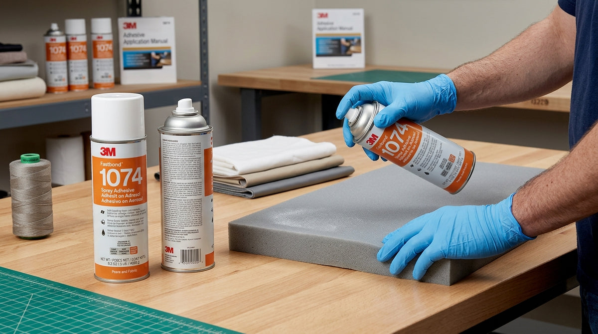 3M Foam Adhesive - 1074 (Water Based - Low VOC) - Delivers the performance of 3M Foam Fast 74, reinvented for modern environmental standards.
