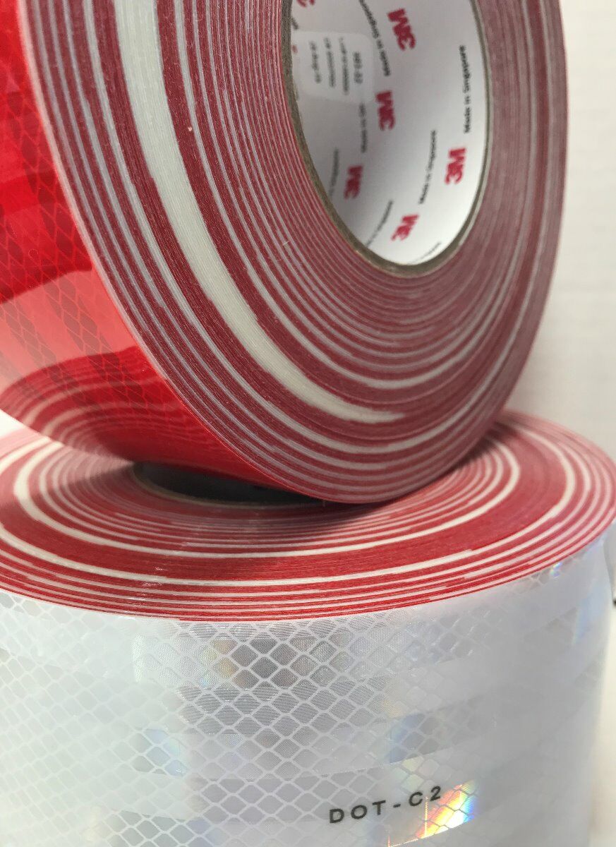 3M Diamond Grade Red-White Reflective 983-32 Conspicuity Tape