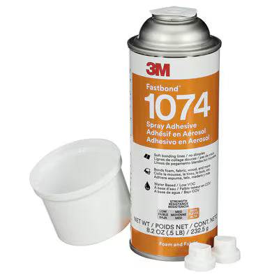 3M Spray Adhesive - 1074 comes with a choice of nozzles for different spray patterns