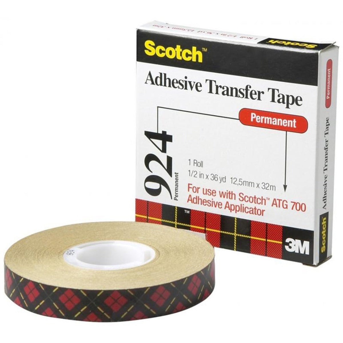 12mm x 33mtr Adhesive Transfer Tape - 3M 924. Order 3M 924 Online with us today