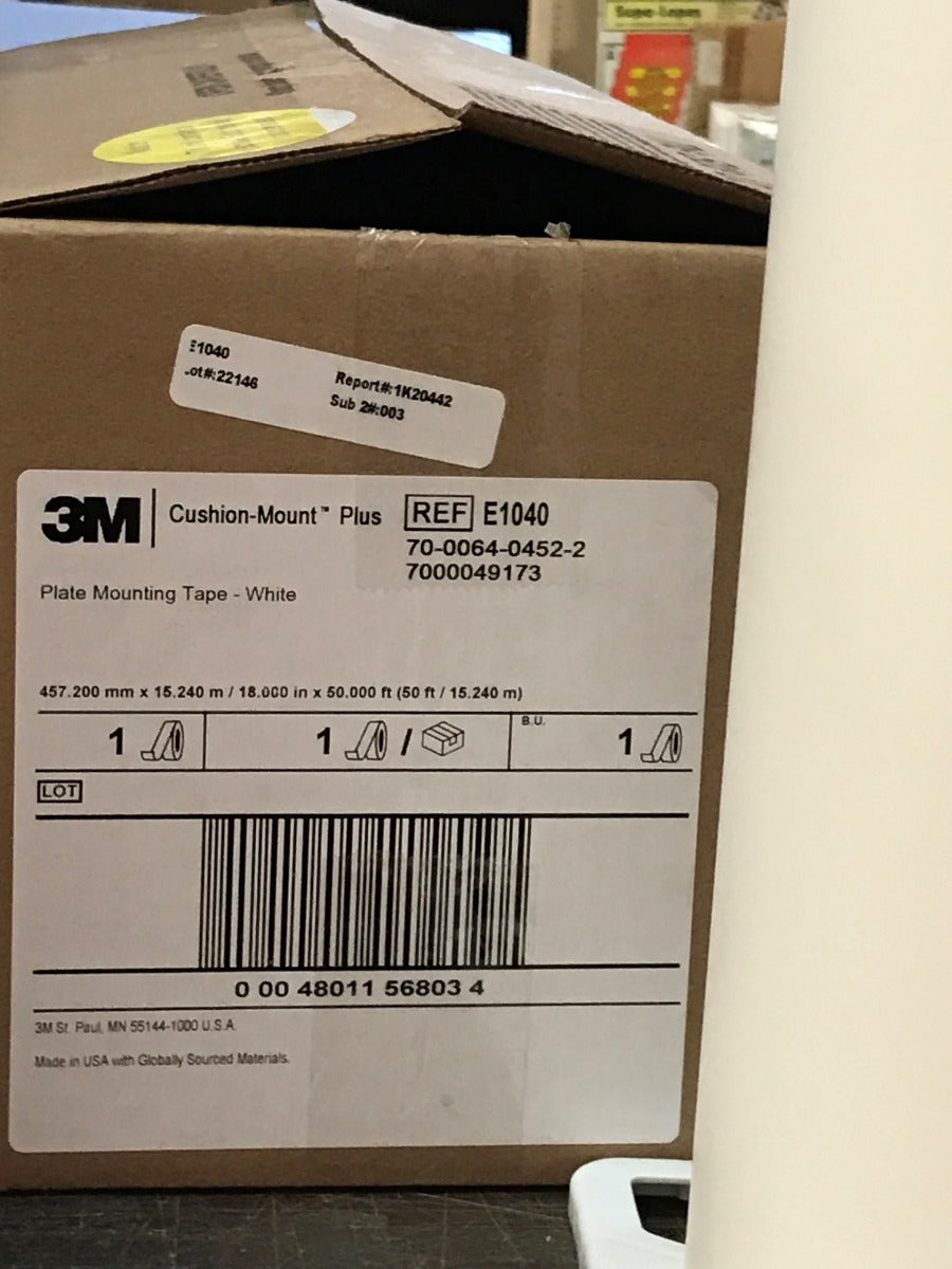 3M - E1040 Cushionmount tape used for Flexographic (flexo) Printing