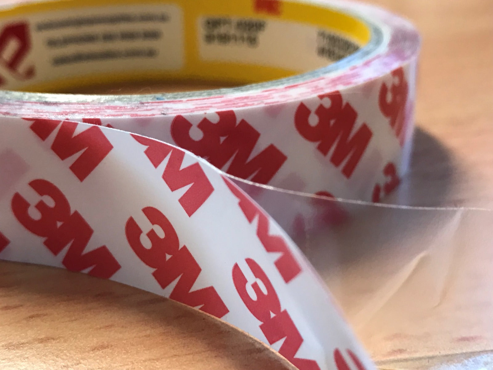 3M GPT 020 double sided tape is 0.2mm thick