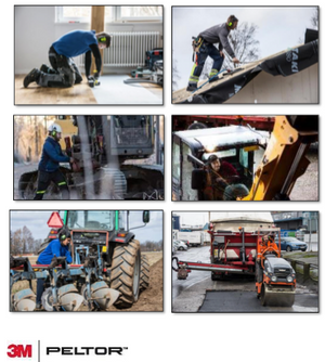 Peltor XP1 radio earmuffs - different uses