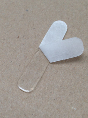 3M 4910 VHB Tape (clear 1.1mm thick) die cut to 38mm x 8mm oval shape pieces