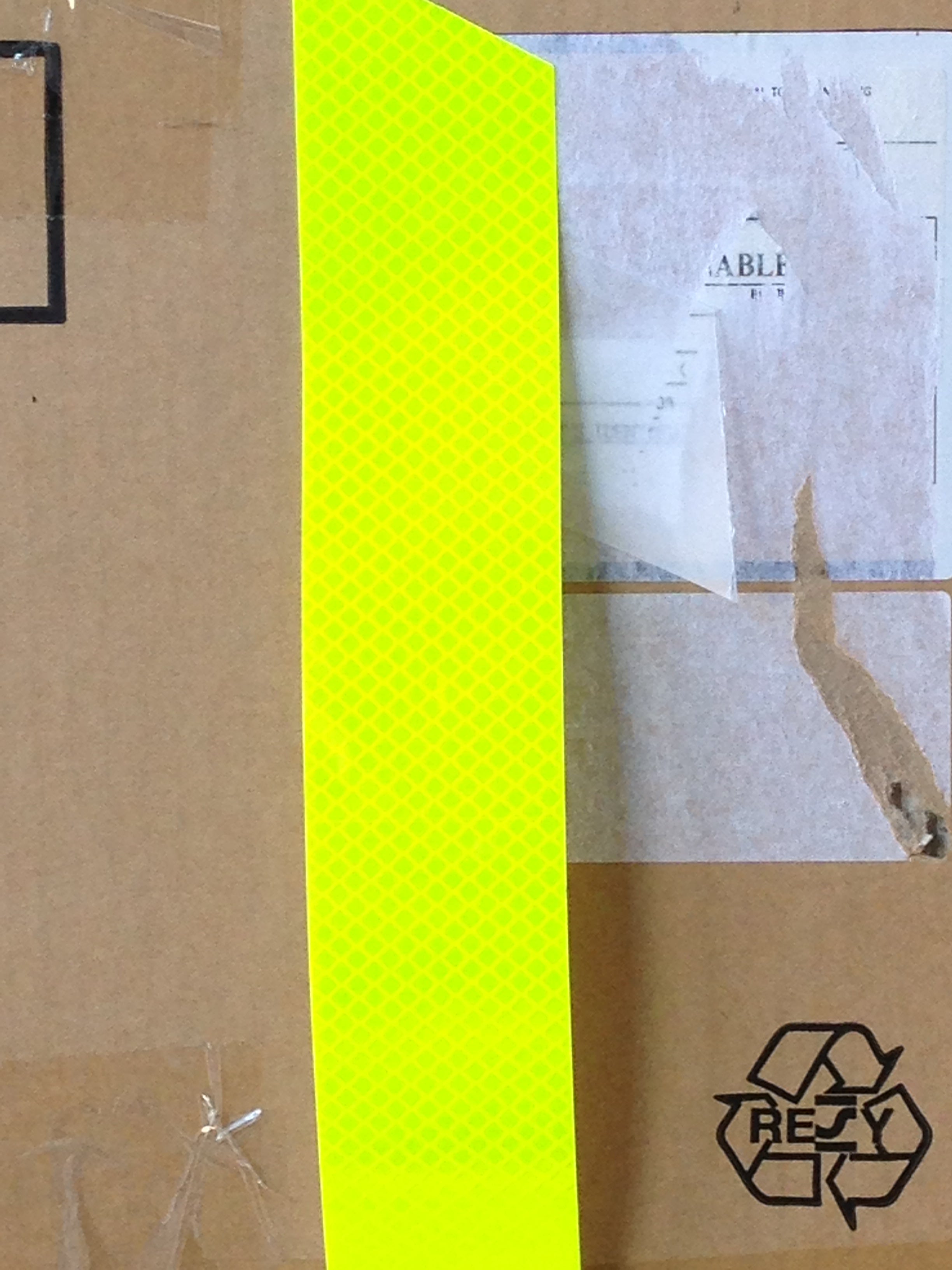 Reflective Tape - Class 1W - Fluro Yellow