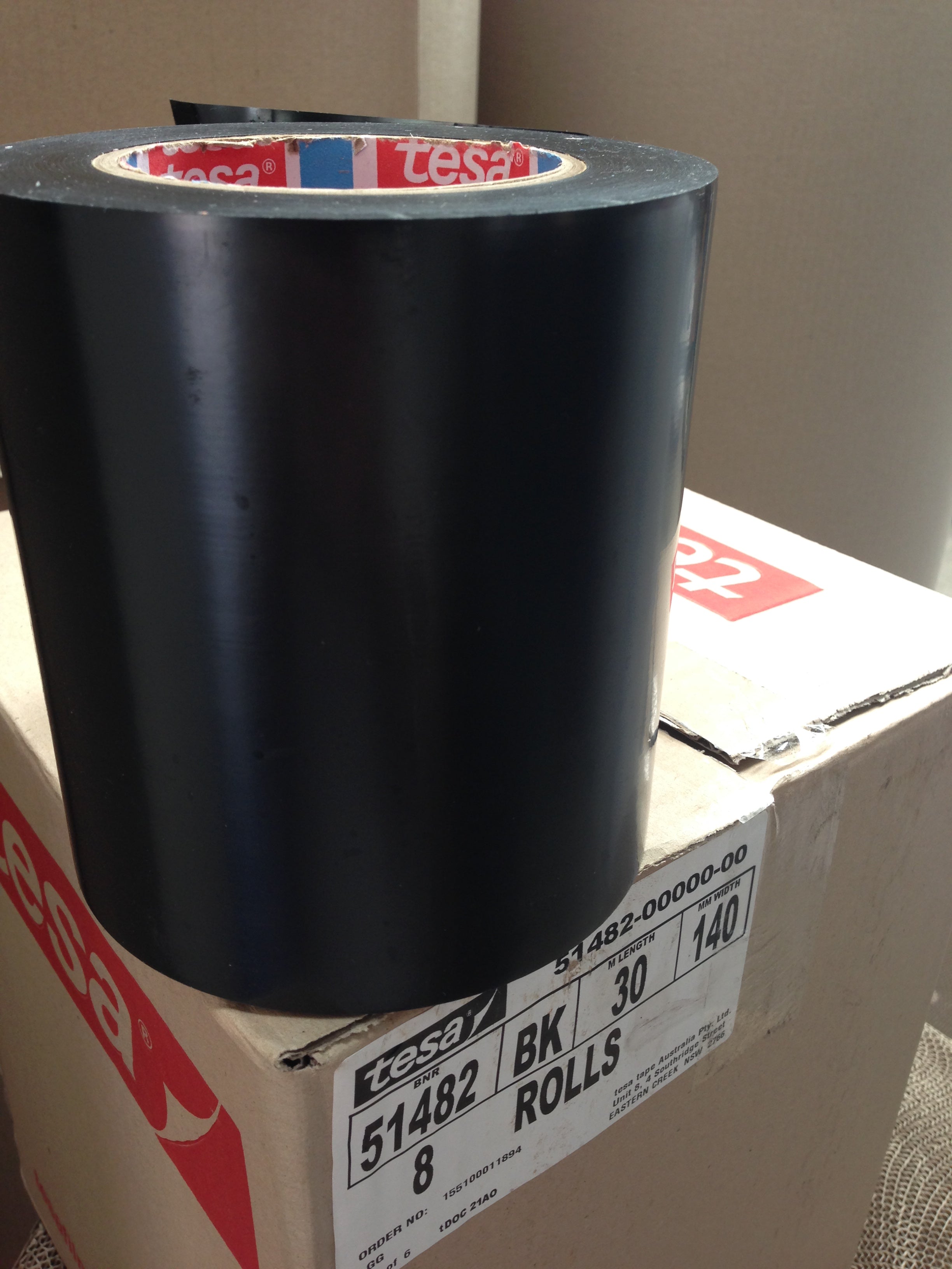 We can custom cut our pipe wrap (isolation tape) - Tesa 51482 - to any width you require up to 1.2mtrs