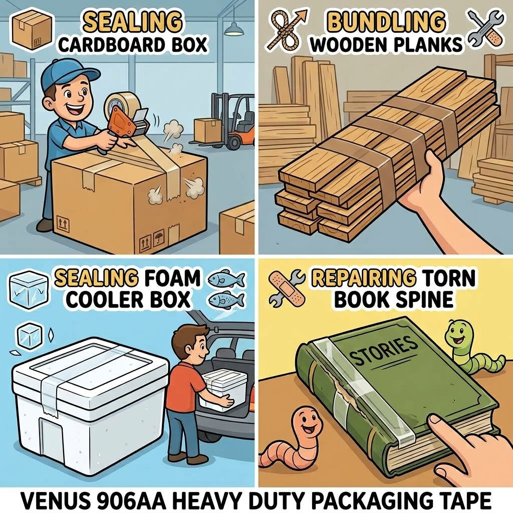 906aa HD Tape can be used for a variety of applications as shown here.