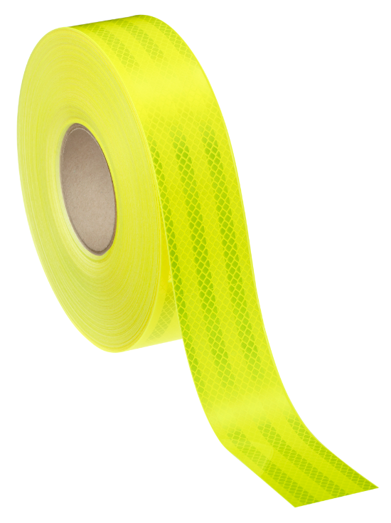 3M Fluro Yellow/Green Reflective Tape (Diamond Grade - 983 series) designed for use on Trucks & Heavy Machinery, available Online Here for Australia Wide Delivery