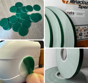 Tenacious T711WL - LSE Double Sided Tape can be die cut to different shapes & gaskets for use on Low Surface Energy Plastics