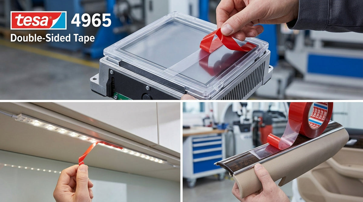 Tesa 4965 is the "Go To" tape for many industries & used in a wide variety of applications as shown here.