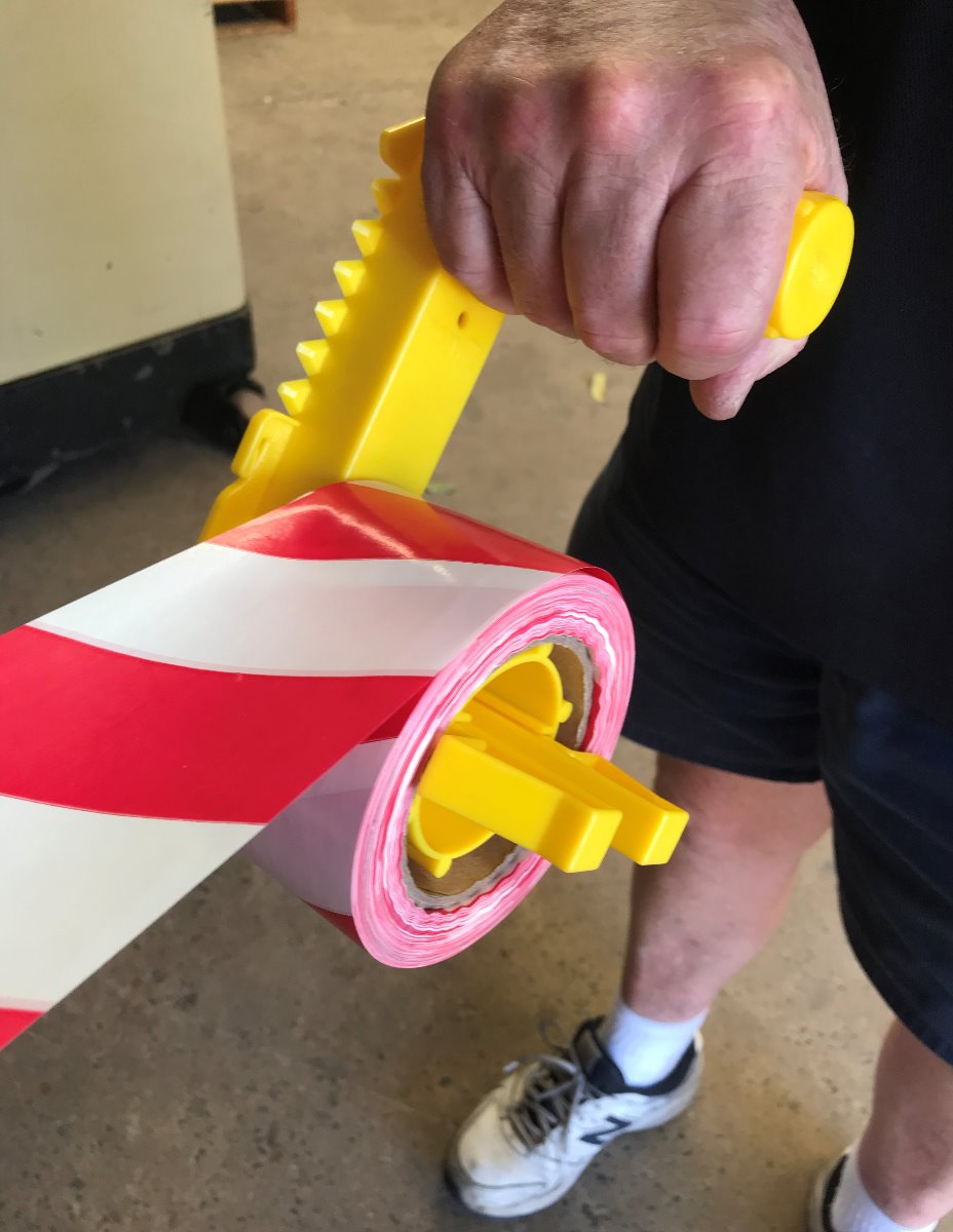 Barrier Tape Dispenser - Safety Barricade Tape Dispenser