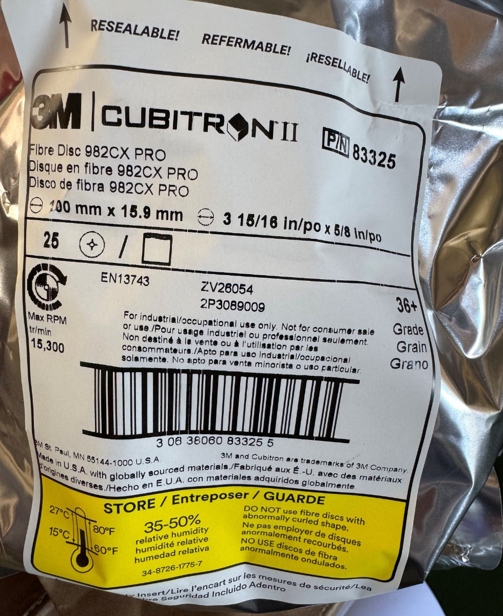 Use Less Discs with 3M 982cx Cubitron II Grinding Discs. 
Available Online Here For Australia Wide Delivery