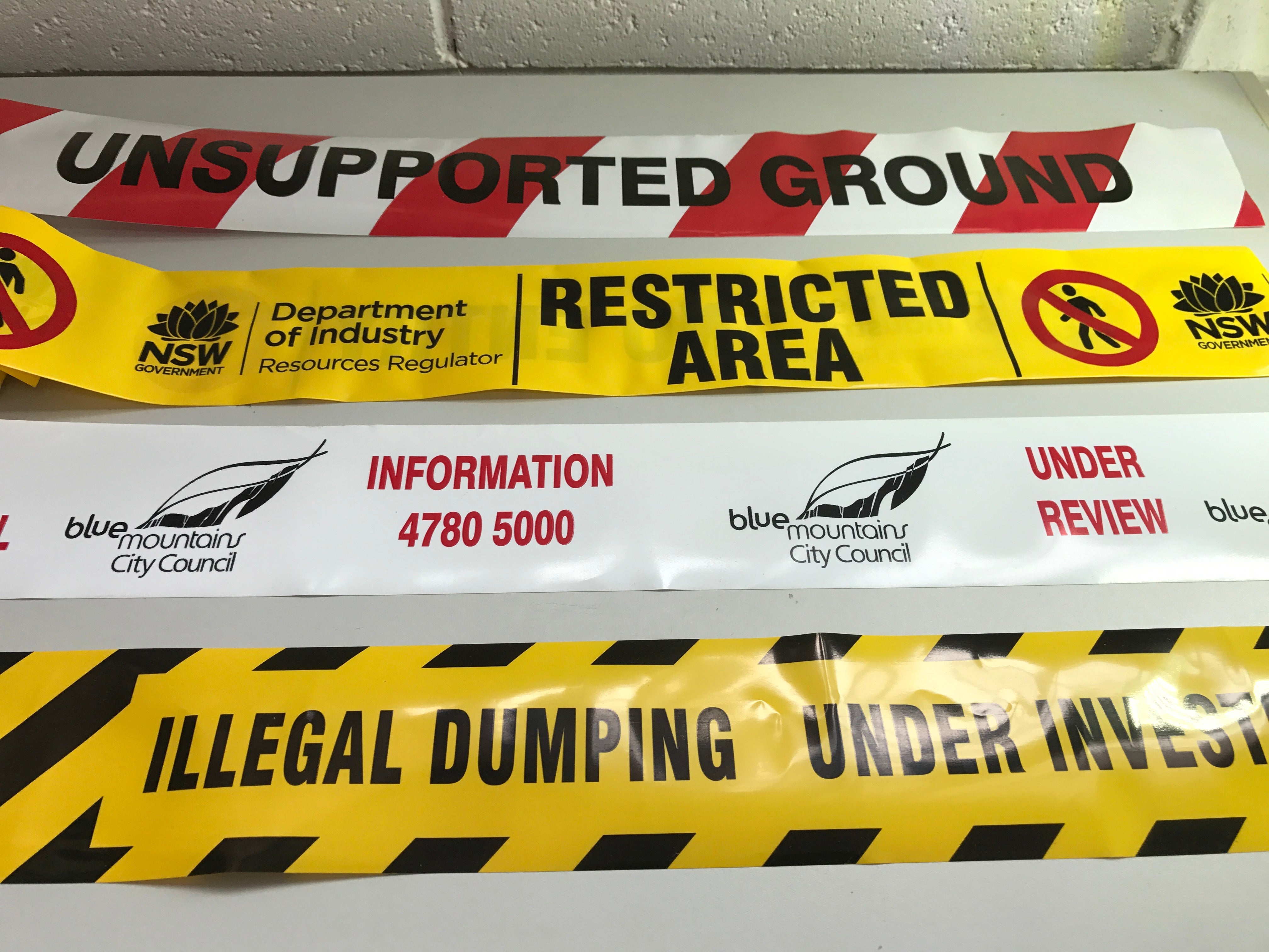 Custom Print Barricade / Barrier Tape Printed on 1 or 2 sides available here