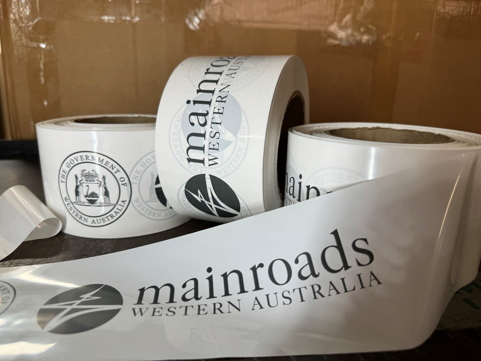 Caution Lead Hazard - Custom printed barrier tape