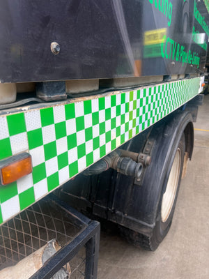 Applications that custom printing of our reflective tape are used for include; Commercial Vehicles - Truck