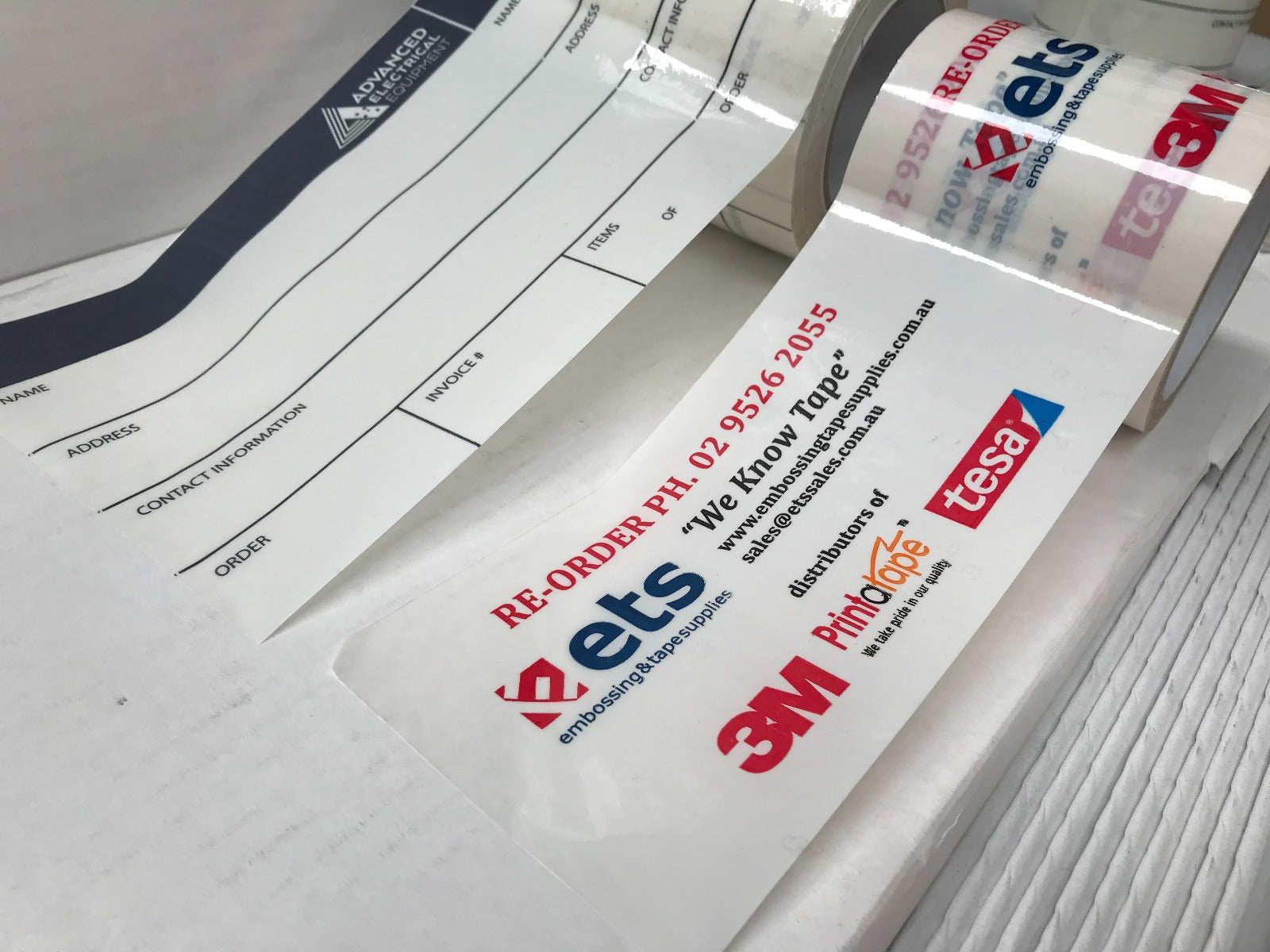 Custom Printed & Perforated Label Tape