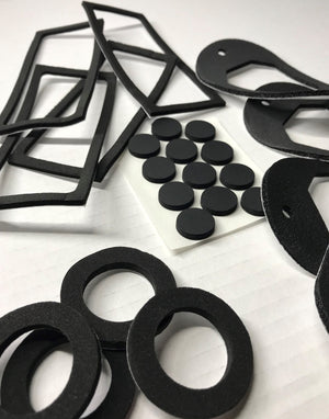 An example here of a foam gasket created to make a waterproof seal on "Bluetooth Sensors"