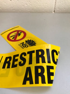 We supply Barrier - Safety Tape Custom Printed on both sides  through Australia