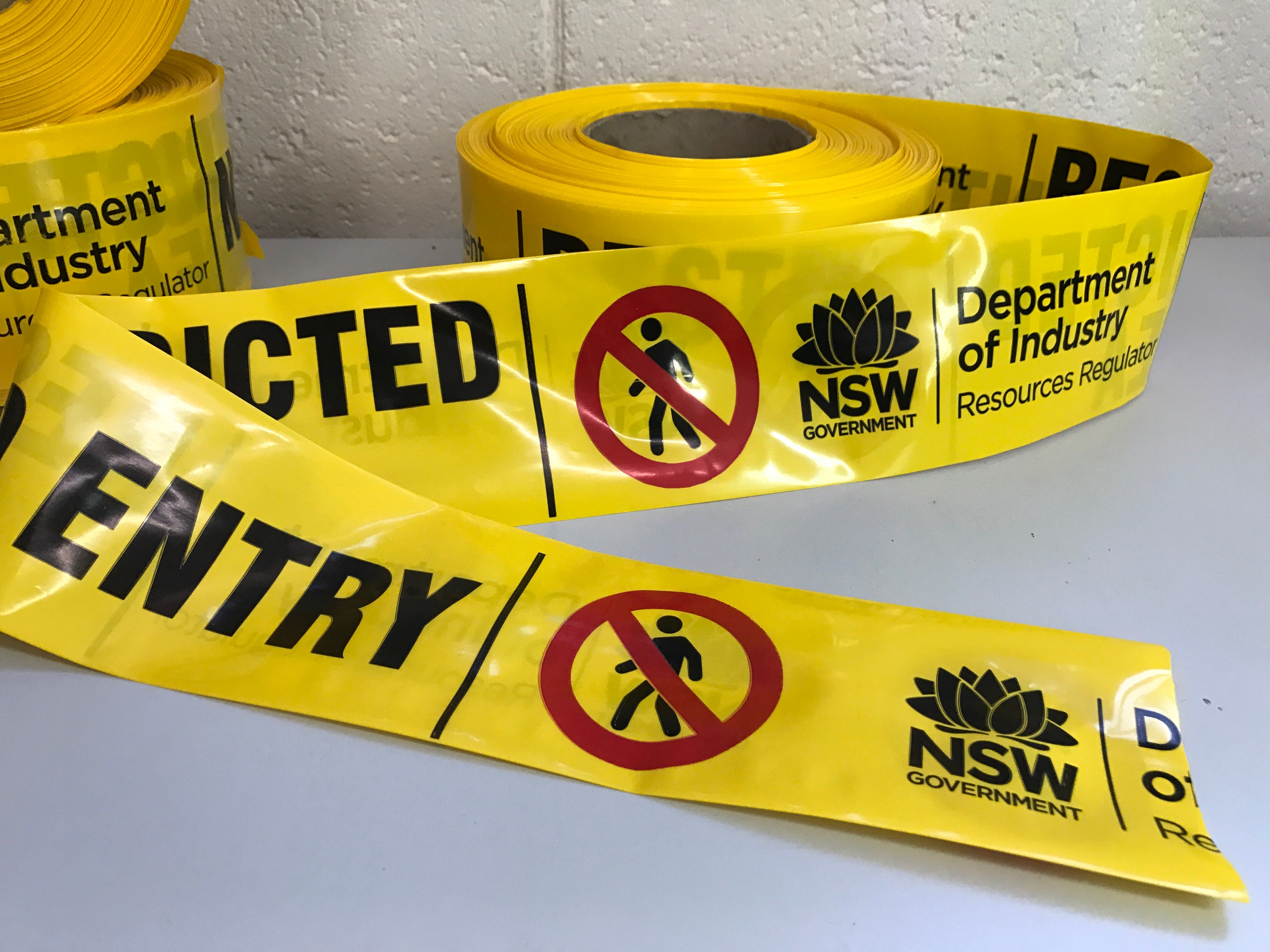 Contact Us for Custom Printed Safety - Warning Tape (Barrier Tape)