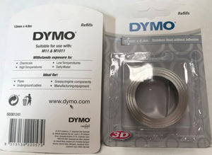 Stainless Steel Tape can have your code / message Imprinted on with our Dymo Metal Tape Embosser. Order Online Here For Australia Wide Delivery